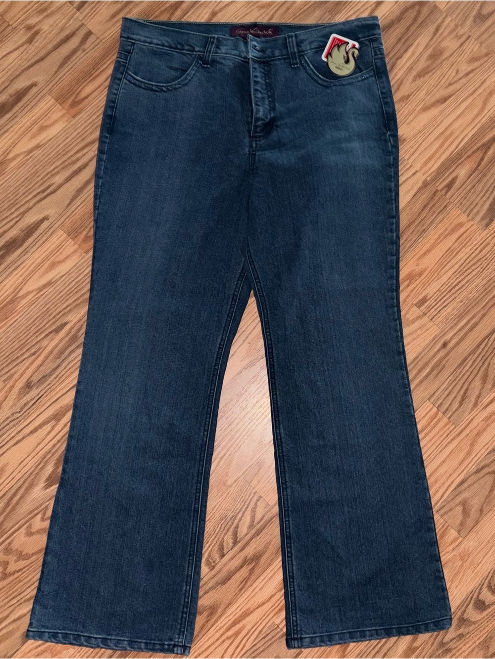 Gloria Vanderbilt Dark Blue Flare Jeans 16P